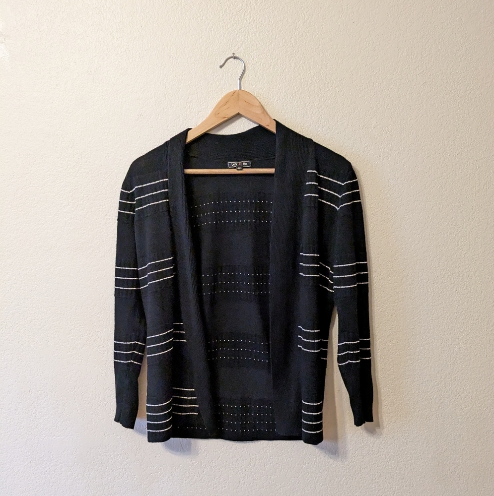 Black Striped Women's Sweater